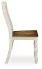 Ashley Furniture PCD616-01 Wirloni - Dining Room Side Chair (Set of 2) - Antique White / Brown