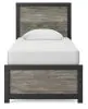 Ashley Furniture PCB1118B8 Ashley Furniture PCB1118B8 Broachmyn - Twin Panel Bed - Black / Gray