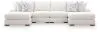 Ashley Furniture PC66906S8 Ashley Furniture PC66906S8 Misty-Lakes - 4-Piece Double Chaise Sectional - Chalk