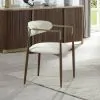 ACME DN07001 Clayten - Arm Chair (Set of 2) - Brown Oak