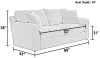 Jackson Furniture Industries 228804-1703/01-1682/26 Lindsey - Queen Sleeper - Snow