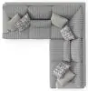Jackson Furniture Industries 3480/62/42-18 Jackson Furniture Industries 3480/62/42-18 Titan - 2 Piece Sectional With Comfort Coil Seating And 8 Accent Pillows Included - Moonstruck