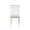 Liberty Furniture 171-C1501S Summerville - Slat Back Side Chair - Soft White Wash / Wirebrushed Gray