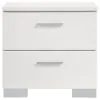 CoasterEssence 203500Q-S6 Felicity - 6 Piece Queen Bedroom Set - White Gloss
