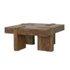 CoasterEssence 724138 Samira - Square Solid Wood Coffee Table - Natural Sheesham
