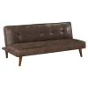 Coaster Fine Furniture 360237 Jenson - Upholstered Tufted Convertible Sofa Bed - Dark Coffee