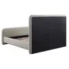 Coaster Fine Furniture 302052Q Wren - Upholstered Queen Platform Bed - Gray