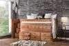Furniture of America AM-BK601-BED-SLAT Cleo - Twin Captain Bed With Slat Kit - Mahogany