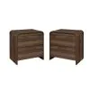 New Classic 30-T3518W-2TDET New Classic 30-T3518W-2TDET Mara - Two Drawer End Table / Bedside Table (Set of 2) - Walnut