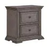 Liberty Furniture 361G-BR61 Liberty Furniture 361G-BR61 Big Valley - 2 Drawer Night Stand With Charging Station - Graystone