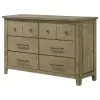 Coaster Fine Furniture 207533 Hazlewood - 6-Drawer Bedroom Dresser Cabinet - Vineyard Oak