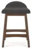 Ashley Furniture D615-224 Ashley Furniture D615-224 Lyncott - Upholstered Barstool (Set of 2) - Charcoal / Brown