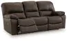 Ashley Furniture U43808/87/74/98 Leesworth - 3 Pc. - Power Reclining Sofa,  Loveseat, Rocker Recliner - Dark Brown
