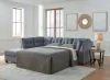 Ashley Furniture 55303S3 Ashley Furniture 55303S3 Marleton - 2-Piece Sleeper Sectional With Laf Corner Chaise - Denim