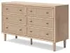 Ashley Furniture B1199-231 Cielden - Six Drawer Dresser - Two-Tone