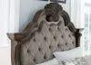 Ashley Furniture B947B4 Maylee - King Upholstered Bed - Dark Brown