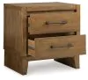 Ashley Furniture B833-92 Sherbana - Two Drawer Night Stand - Light Brown