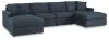 Ashley Furniture 92121S19 Ashley Furniture 92121S19 Modmax - 4-Piece Sectional  With Laf And Raf Corner Chaises - Ink