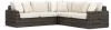 Ashley Furniture P711P1 Ashley Furniture P711P1 Kimora - 3-Piece Outdoor Sectional - Beige / Dark Brown