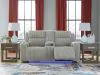 Ashley Furniture PC6420318 Ashley Furniture PC6420318 Forest Lake - Power Reclining Loveseat With Console / Adj Headrest - Alloy
