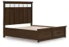 Ashley Furniture B849B5 Ashley Furniture B849B5 Taffenbrook - California King Panel Storage Bed - Medium Brown
