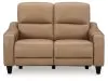Ashley Furniture U6600014 Mosswell - Power Reclining Loveseat With Adj Headrest - Toffee