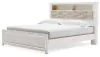 Ashley Furniture B2640B5 Ashley Furniture B2640B5 Altyra - King Panel Bookcase Bed - White