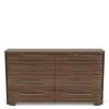 Riverside Furniture 43460 Delia - 8 Drawer Dresser - Nouveau Walnut