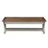 Liberty Furniture 652-BR47 Farmhouse Reimagined - Bed Bench - Antique White / Chestnut Tops