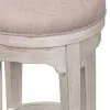 Liberty Furniture 652-OT9003 Farmhouse Reimagined - Console Swivel Stool - Antique White / Chestnut Tops