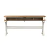 Liberty Furniture 652-OT7636 Farmhouse Reimagined - Console Bar Table - Antique White / Chestnut Tops