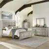 Liberty Furniture 824-BR-OCPBDMC Heartland - 4 Piece Bedroom Set (California King Panel Bed, Dresser & Mirror, Chest) - White