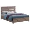 CoasterEveryday 207040Q Brantford - Wood Queen Storage Panel Bed - Barrel Oak
