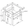 CoasterEveryday 702287 Dyer - 1-Shelf Square Glass Top Side End Table - Black