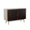 CoasterEssence 953430 Ixora - 2 Door Wood Accent Cabinet - White Washed And Black