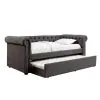 Furniture of America CM1027GY-BED Leanna - Daybed With Trundle - Gray