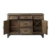 Intercon WY-CA-5838-GPG-C Whiskey River - Sideboard - Dark Brown