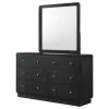 Coaster Fine Furniture 223663M Cavelle - 6-Drawer Dresser And Mirror - Black