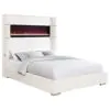 Coaster Fine Furniture 306032Q Tisdall - Upholstered Queen Fireplace Bed - Cream
