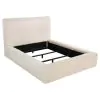 Coaster Fine Furniture 306141KE Rebecca - Faux Fur Upholstered Eastern King Bed - Cream