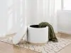 Coaster Fine Furniture 915423 Remuda - Boucle Upholstered Round Storage Ottoman - Ivory