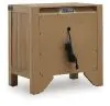 Benchcraft® B858-93 Ridgester - Three Drawer Night Stand - Light Brown