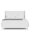 Riverside Furniture 82572-82580-82581 Hepburn - King Upholstered Bed - White