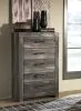 Ashley Furniture B440-46 Wynnlow - Five Drawer Chest - Gray