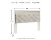 Ashley Furniture B2640-58 Altyra - King/Cal King UPH Panel HDBD - White