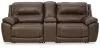 Ashley Furniture U71604S4 Ashley Furniture U71604S4 Dunleith - 3-Piece Power Reclining Loveseat With Console - Chocolate