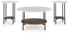 Ashley Furniture T167-13 Wrenwich - Occasional Table Set (Set of 3) - Brown / Black / White