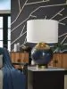 Ashley Furniture L207564 Adara - Metal Table Lamp - Blue / Gold Finish