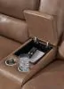 Ashley Furniture PCU6260618 DeepWakes - Power Reclining Loveseat / Console / Adjustable Headrest - Caramel