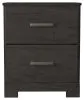 Ashley Furniture B2589/31/36/72/97/92(2) Ashley Furniture B2589/31/36/72/97/92(2) Belachime - 6 Pc. - Dresser, Mirror, King Panel Bed, 2 Nightstands - Black